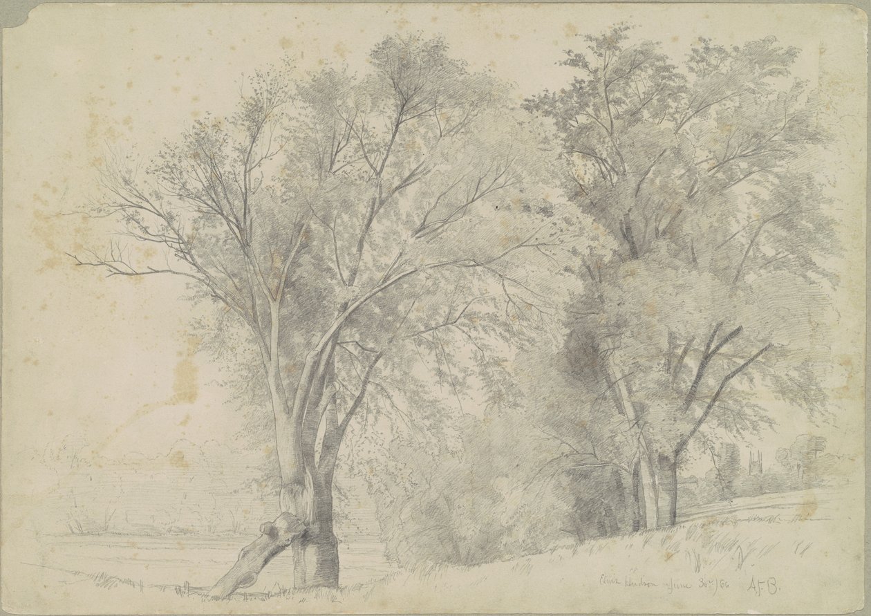 Iepen, Hudson door Andrew Fisher Bunner