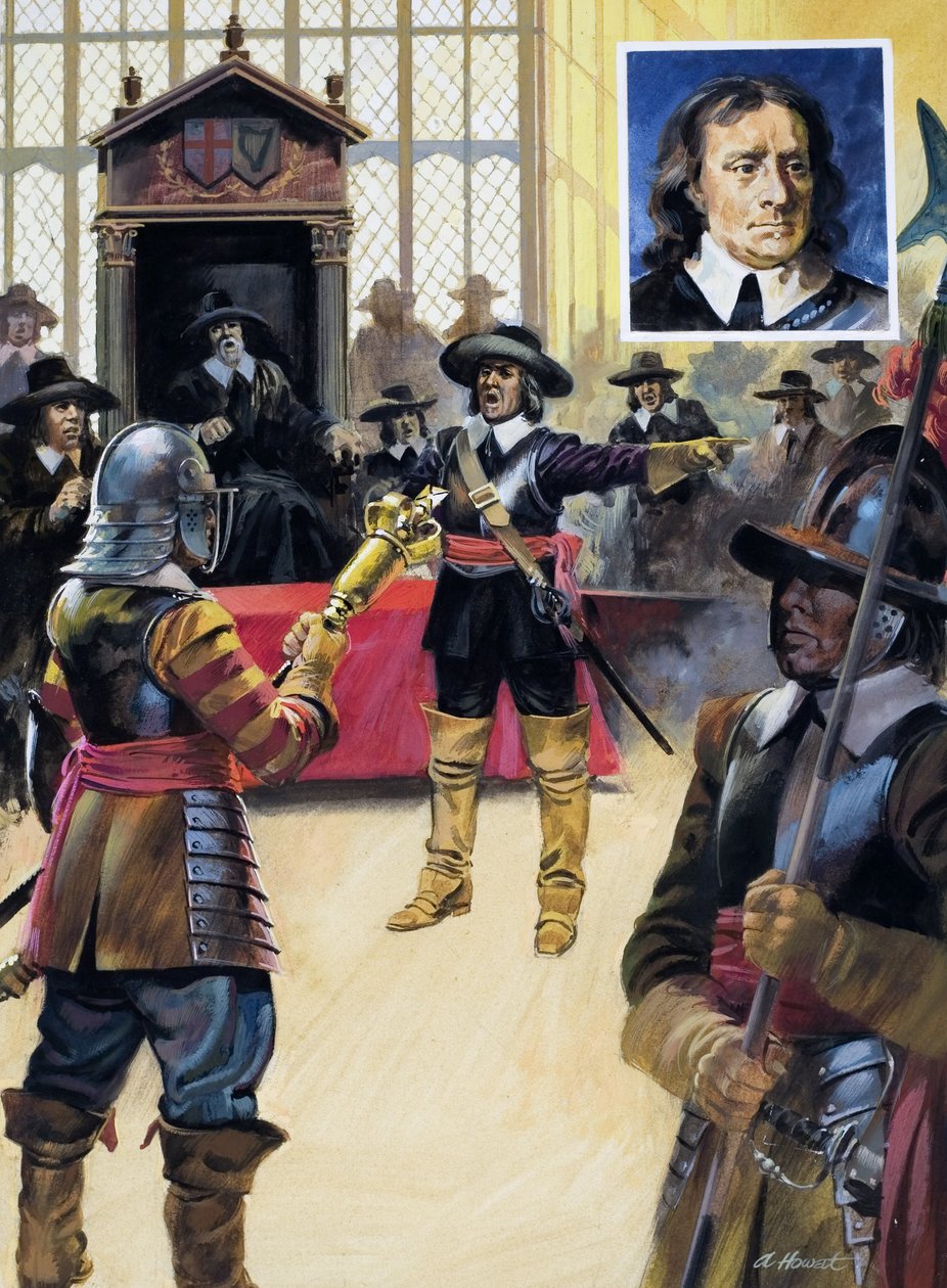 Cromwell ontslaat parlementsleden door Andrew Howat