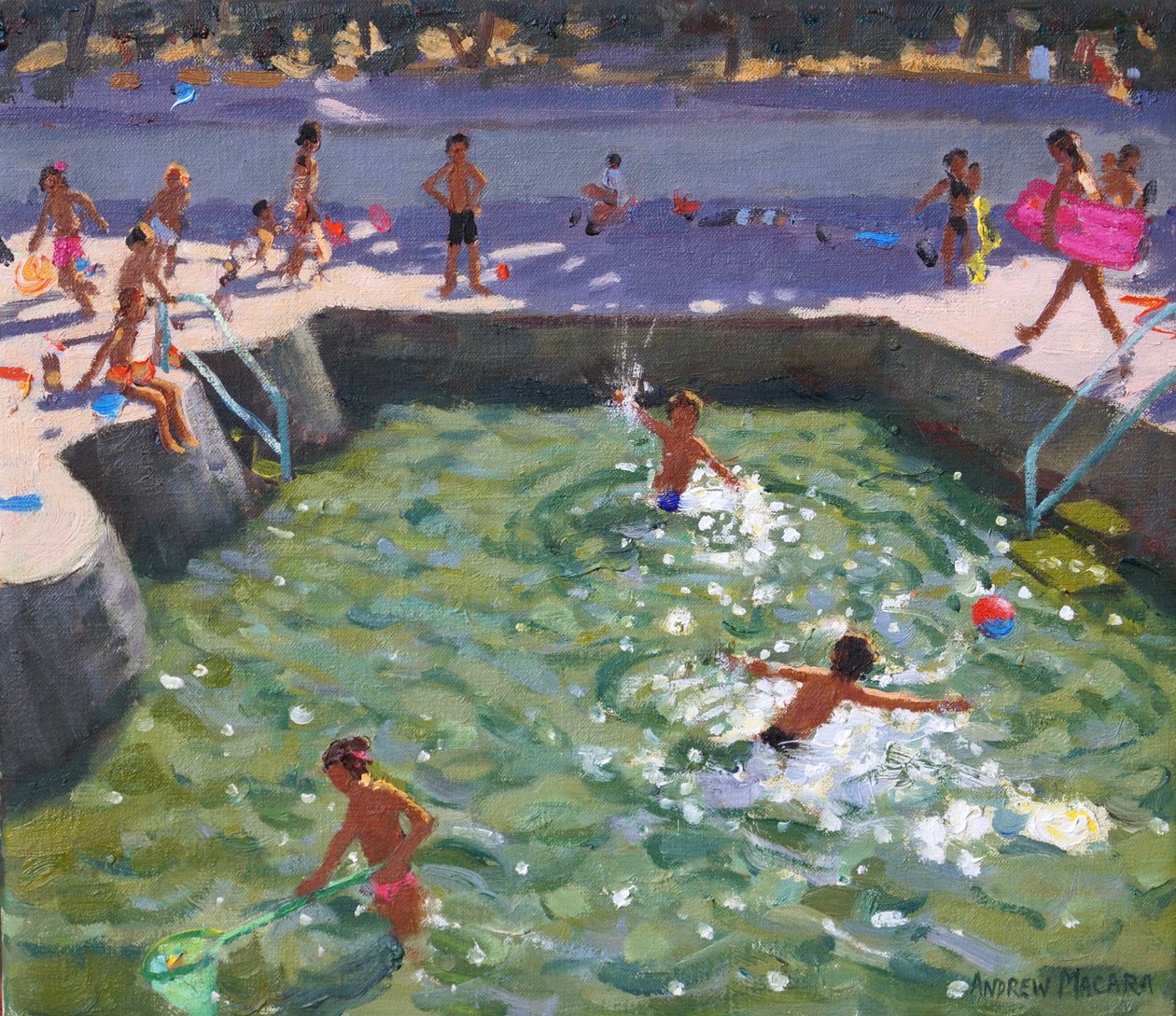 Kinderzwembad, Vrsar, Kroatië door Andrew Macara