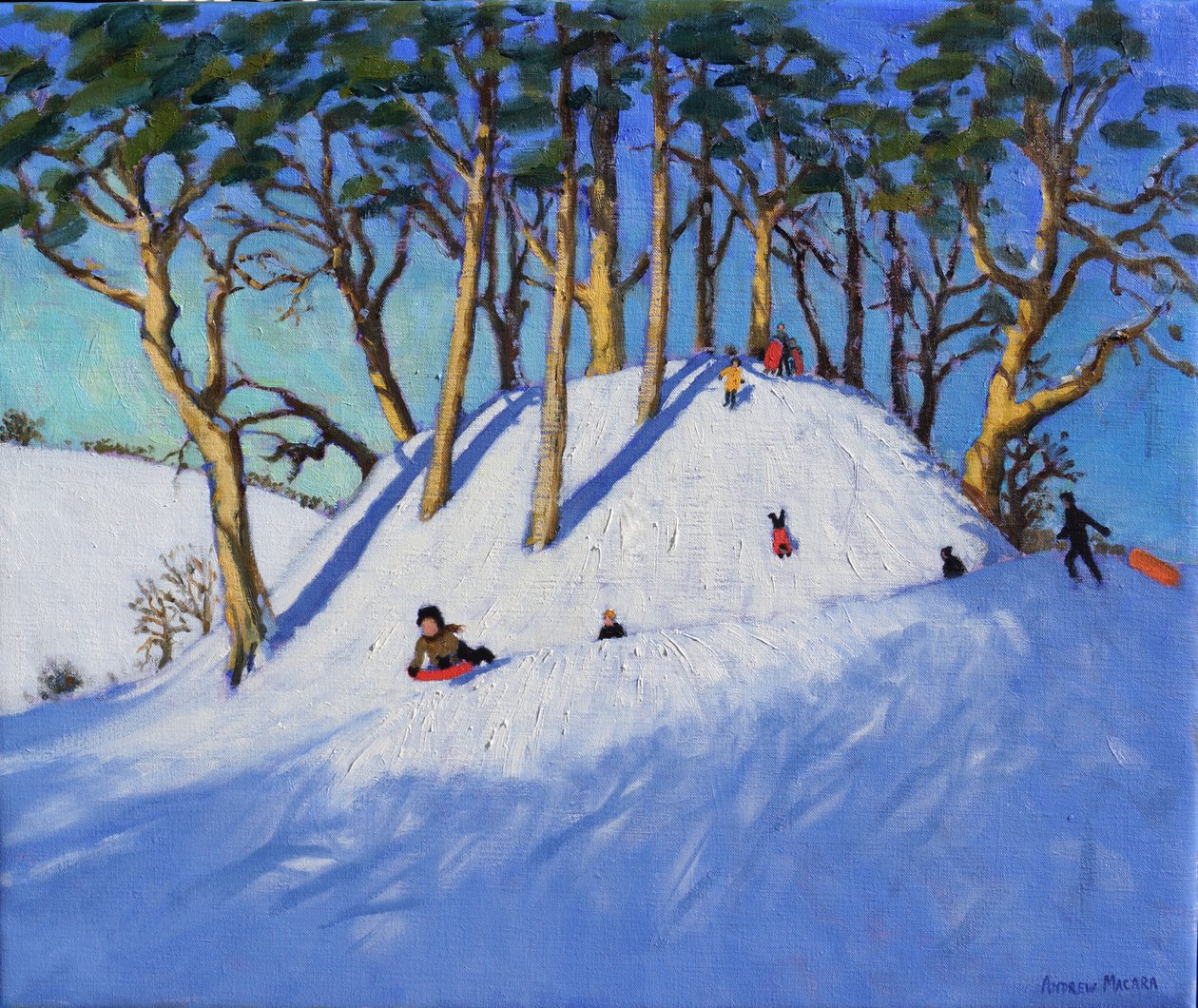 Kerst sleeën door Andrew Macara