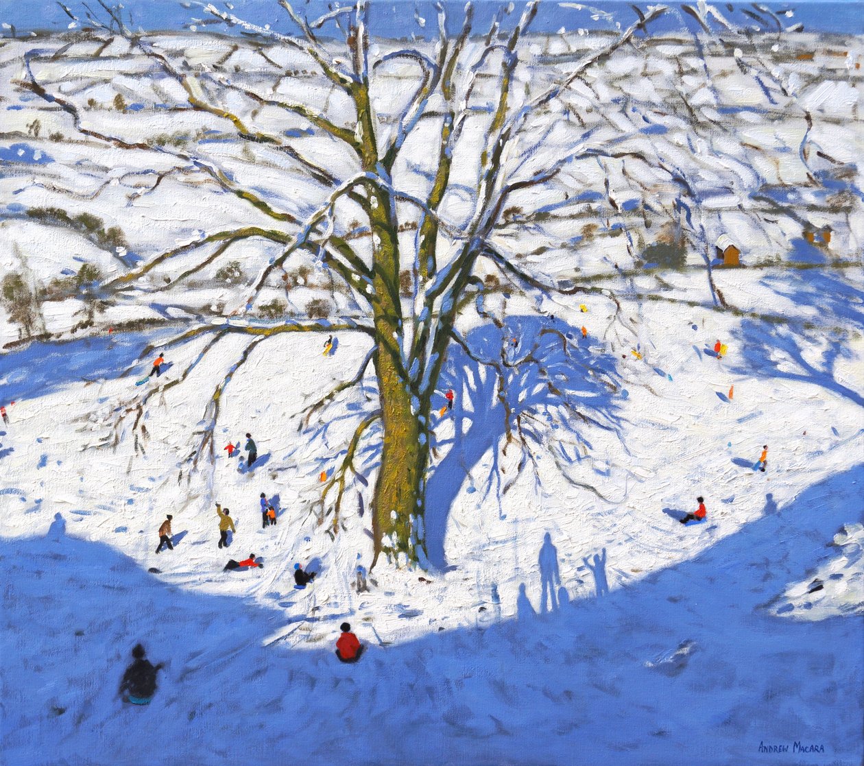 Heuvel, Elton, nabij Rowsley, Chatsworth, Derbyshire (herwerkt) door Andrew Macara