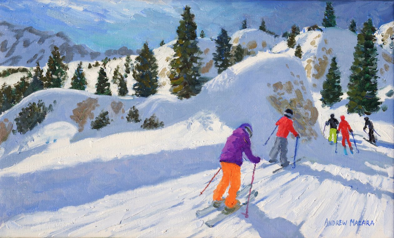 Skiën, Rock City, Selva Gardena, Italië, 2016 door Andrew Macara