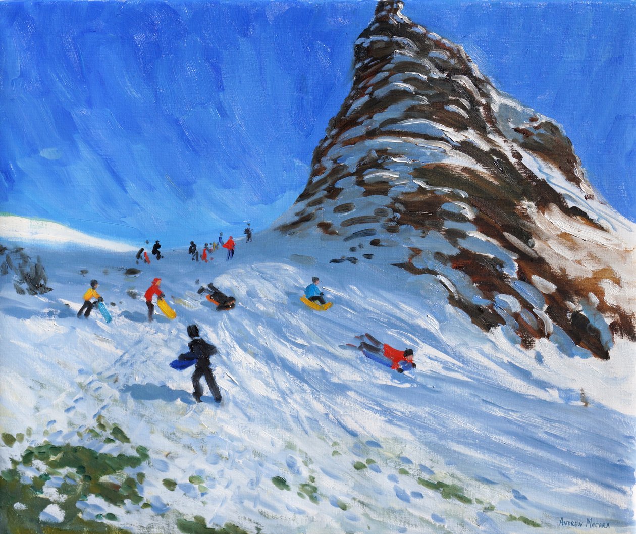 Sleeën, Chrome Hill, Derbyshire, Peak District door Andrew Macara