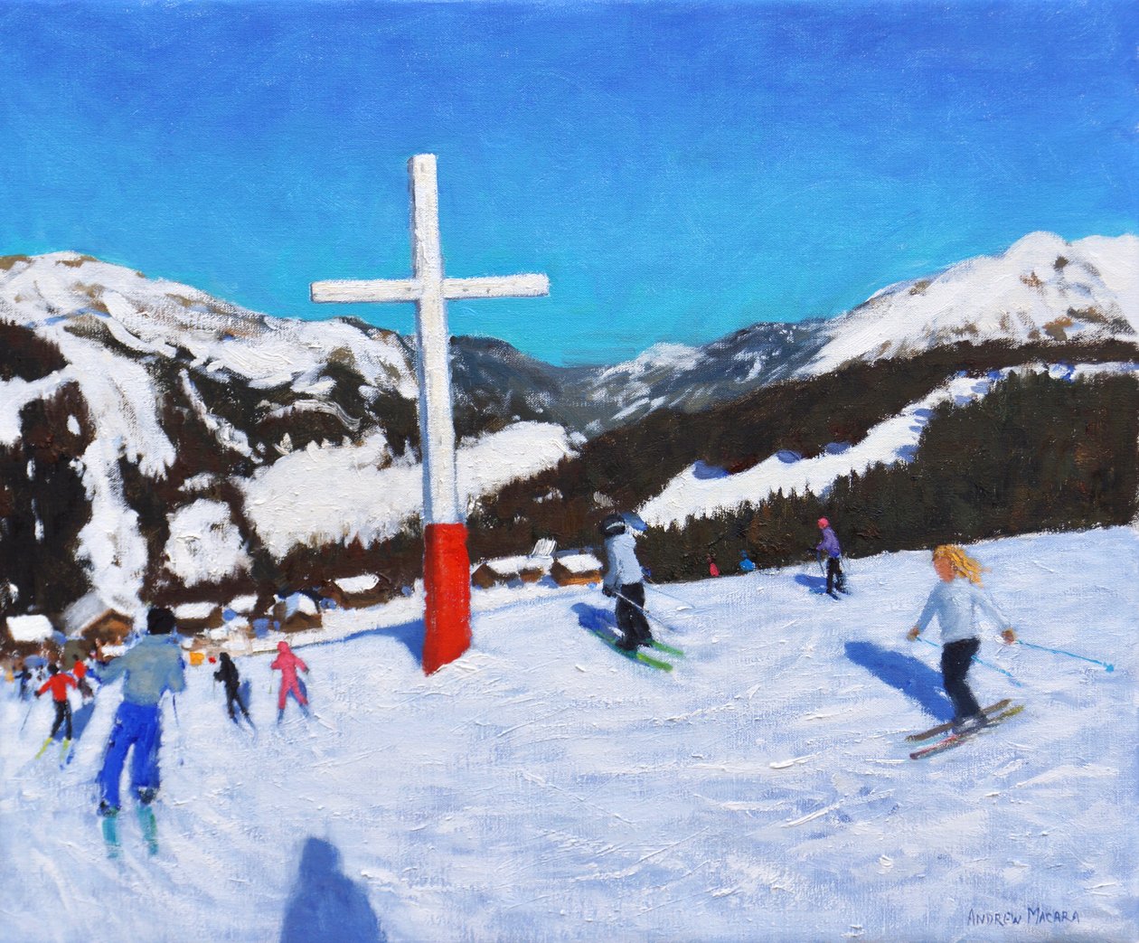 Het Kruis, Morzine, Frankrijk, 2017 door Andrew Macara