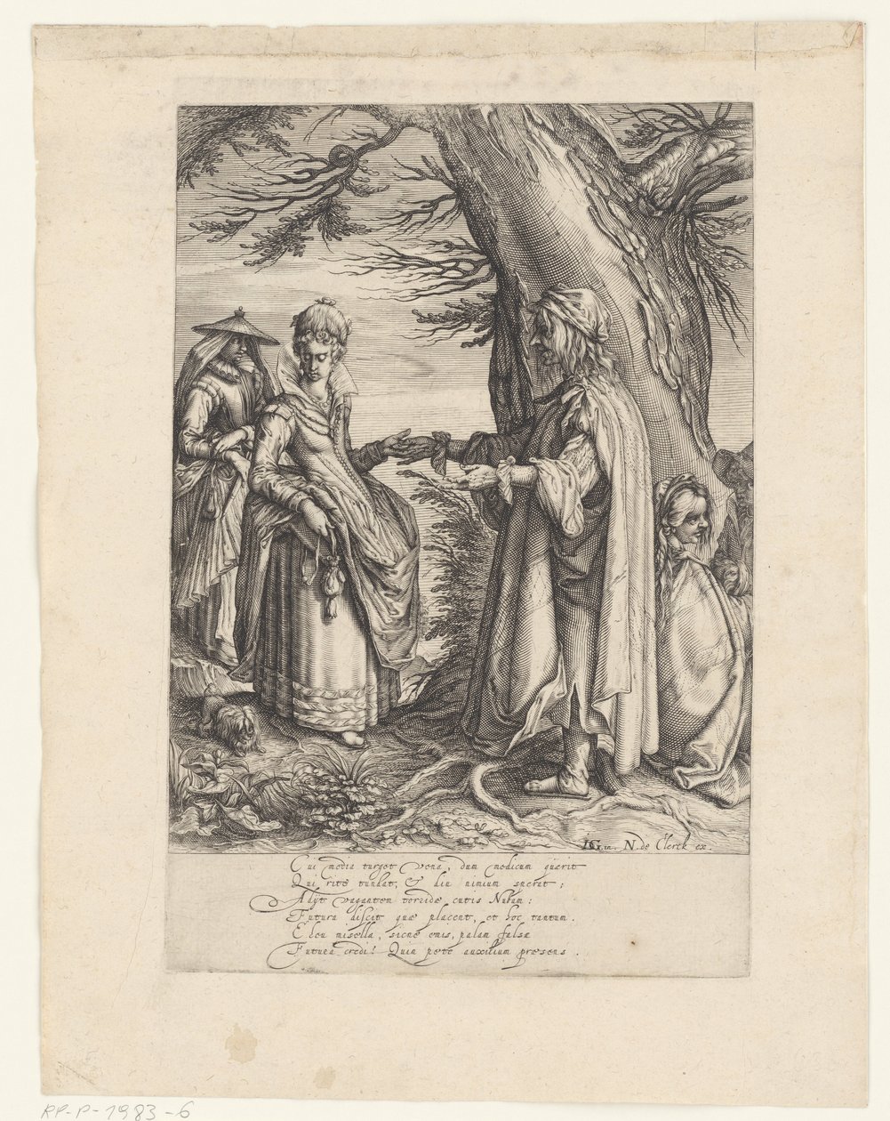 De waarzegster door Andries Jacobsz. Stock (possibly)