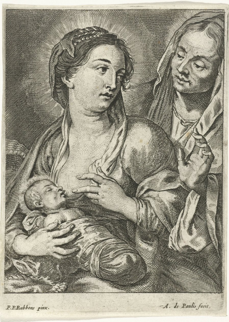 Maria met het Christuskind en Anna door Andries Pauli