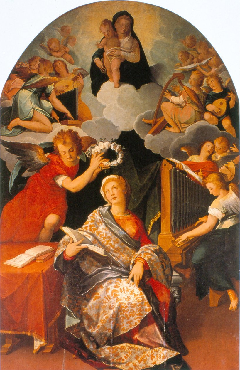 Sint-Cecilia door Andrés de la Concha