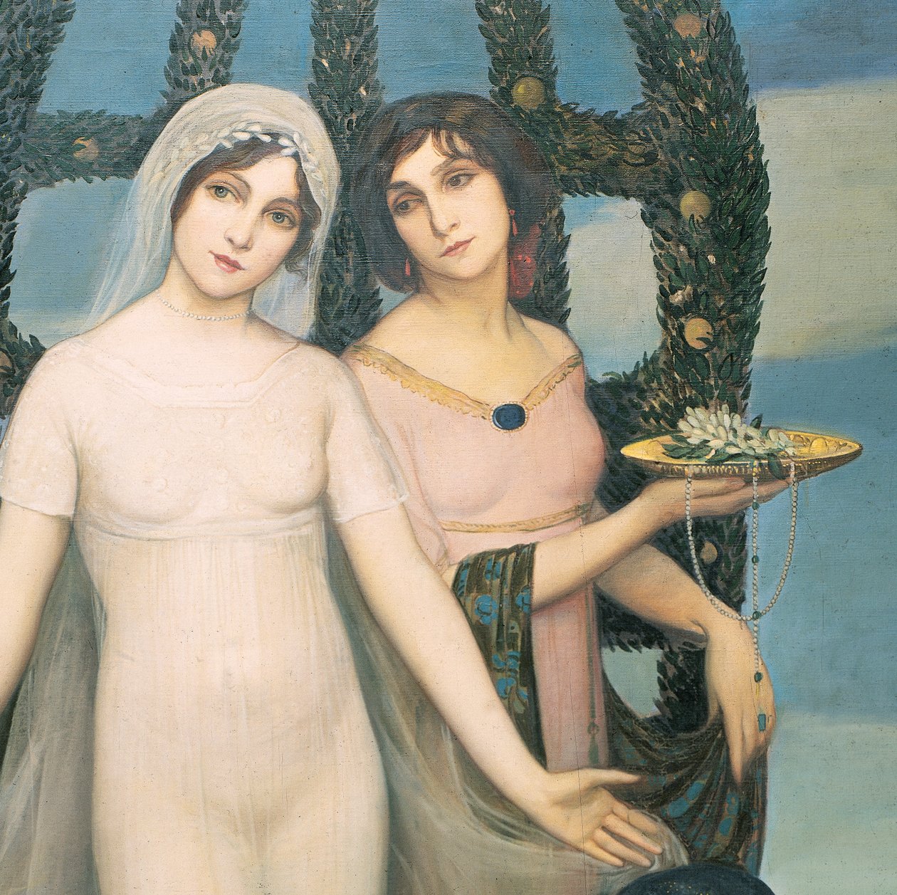 La novia, ca.1910 (olieverf op doek) door Ángel Zárraga
