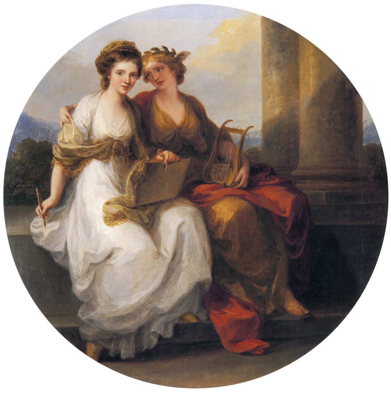 Voor George Bowles Esq. Erfgoed, Kenwood. door Angelica Kauffmann