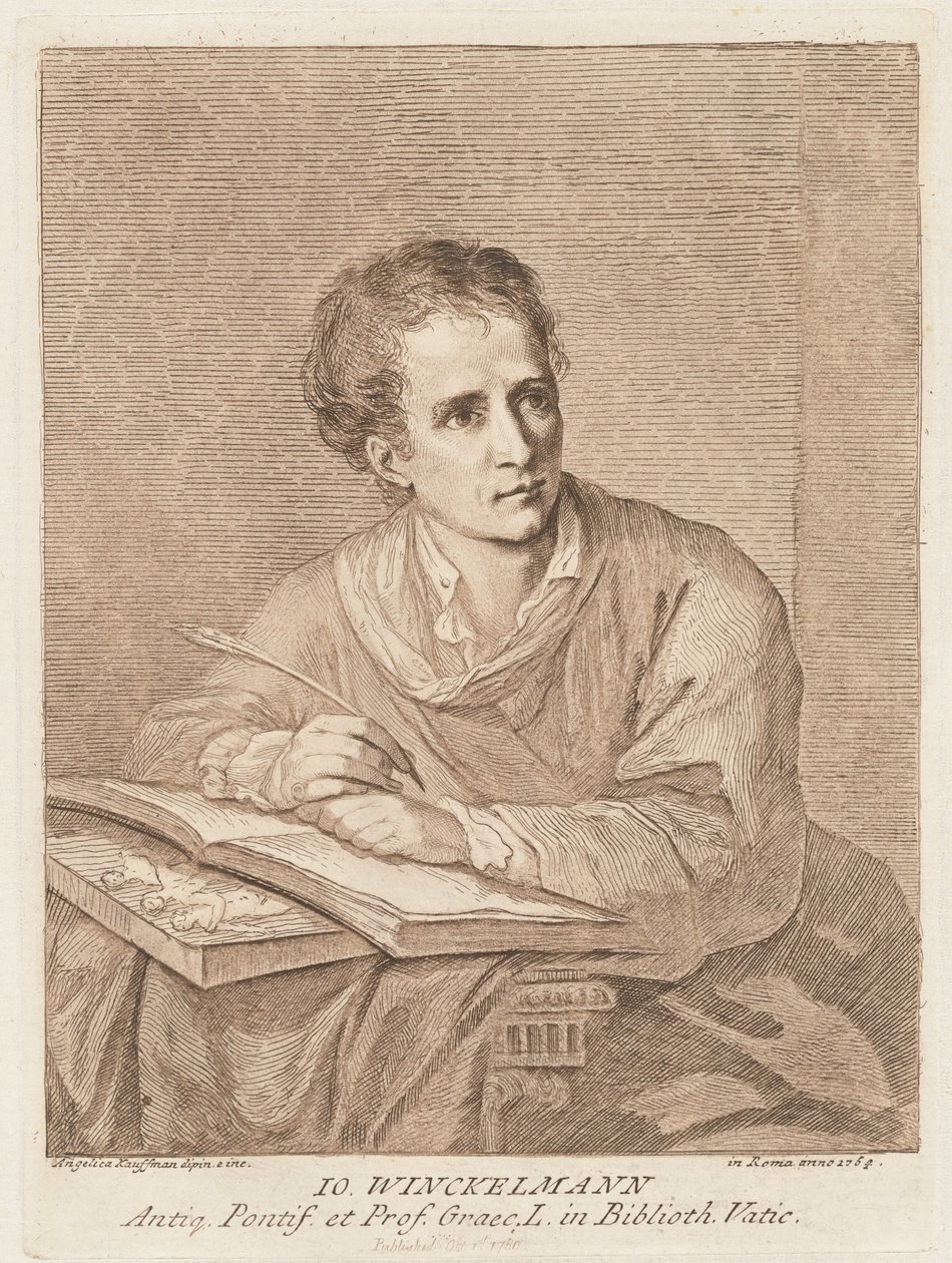 Johann Winckelmann door Angelica Kauffmann