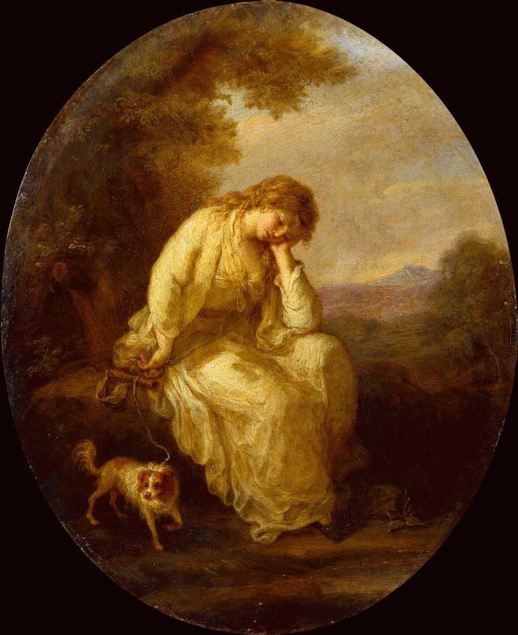 Maria in Moulines door Angelica Kauffmann