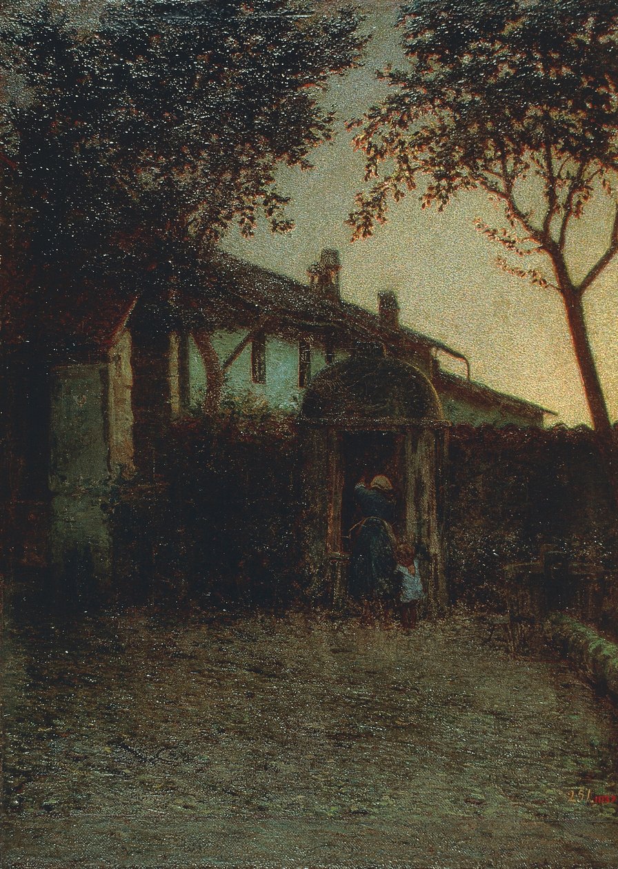 Dageraad door Angelo Morbelli