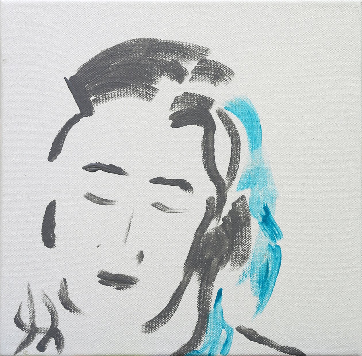 Portret van een serene vrouw door Angie Kenber