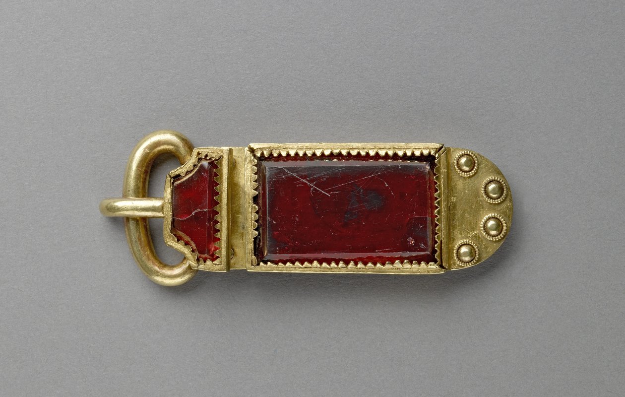 Gespe (granaat en goud) door Anglo Saxon