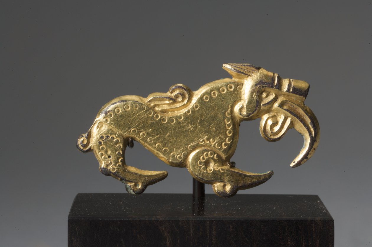 Zoomorfische Gordelbeslag door Anglo Saxon