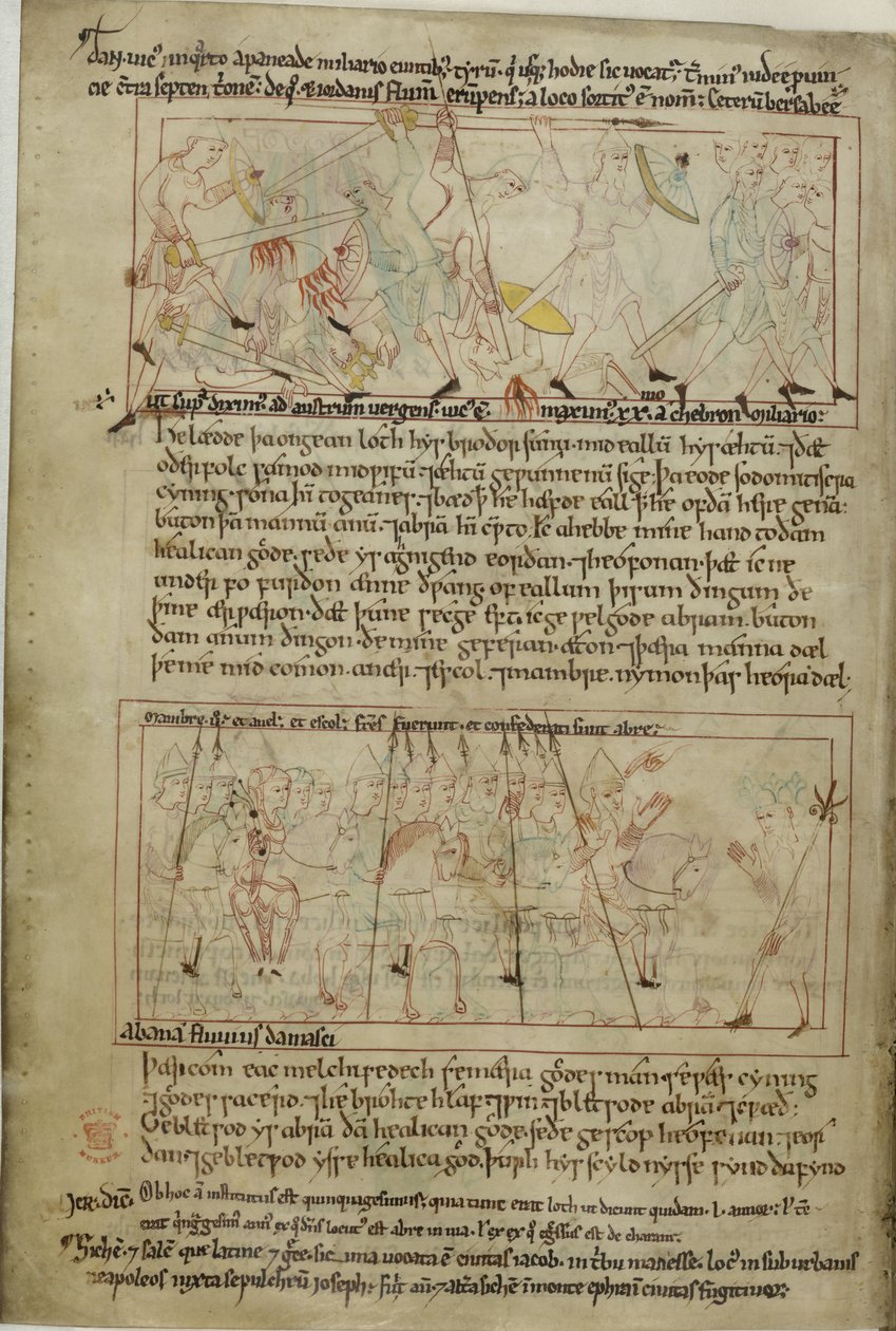 Abraham en Lot door Anglo Saxon