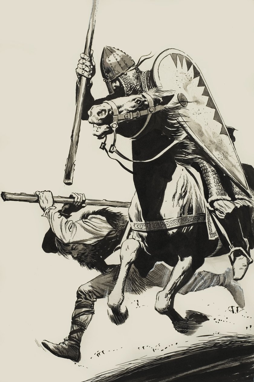 Achtervolgd door een Normandiër door Angus McBride