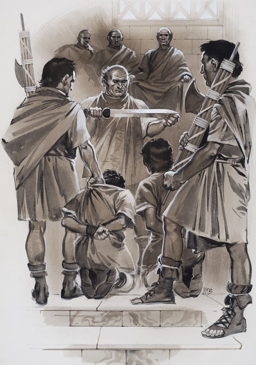 Lucius Junius Brutus (gouache op papier) door Angus McBride