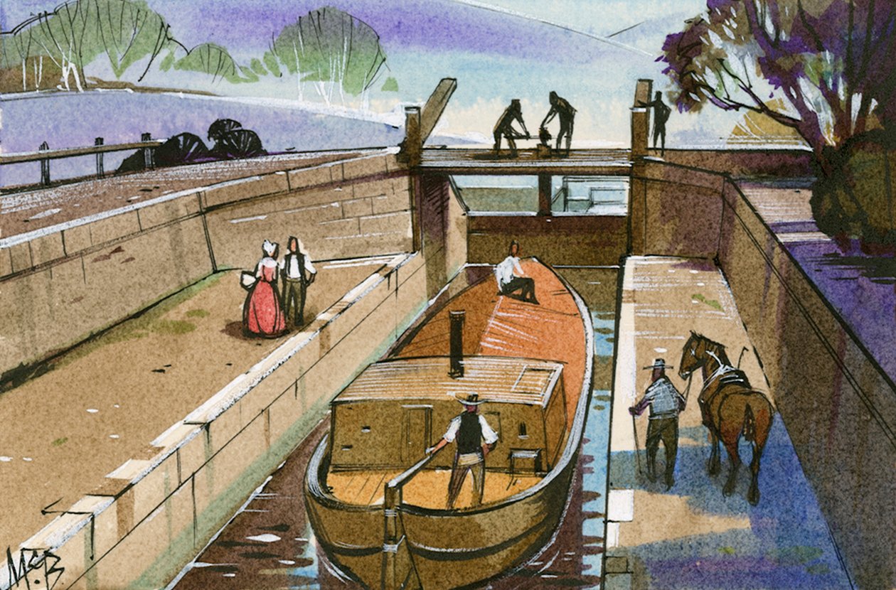 Kanaal van de Shropshire Unie door Angus McBride
