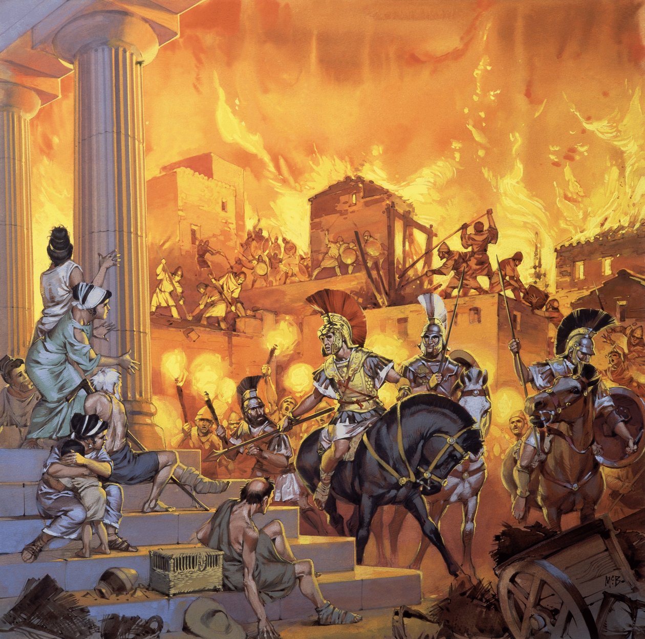 Ongeïdentificeerde Romeinse aanval door Angus McBride