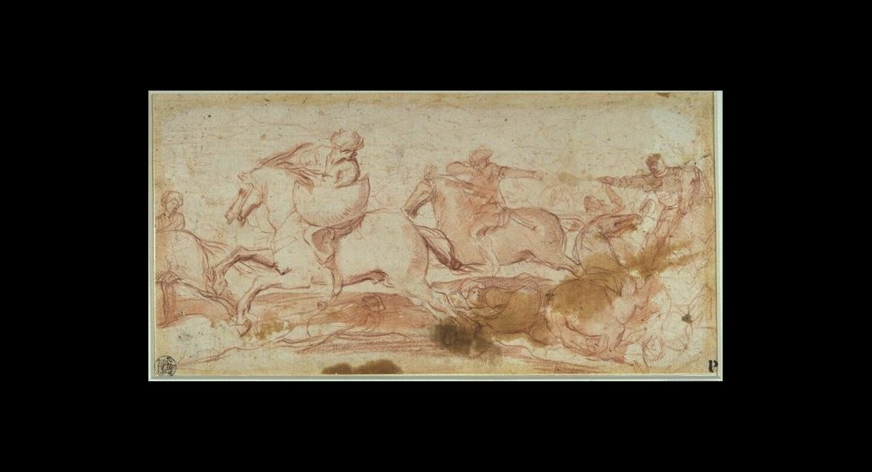 Cavaleriegevecht door Aniello Falcone