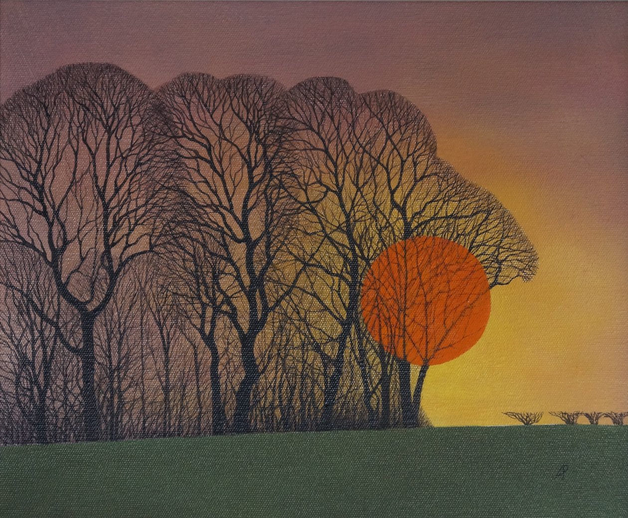 Ondergaande zon door Anna Phillips