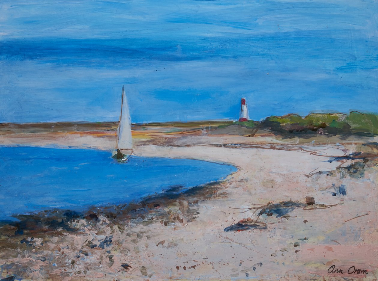 Zeilboot bij Berwick, 2021 door Ann Oram