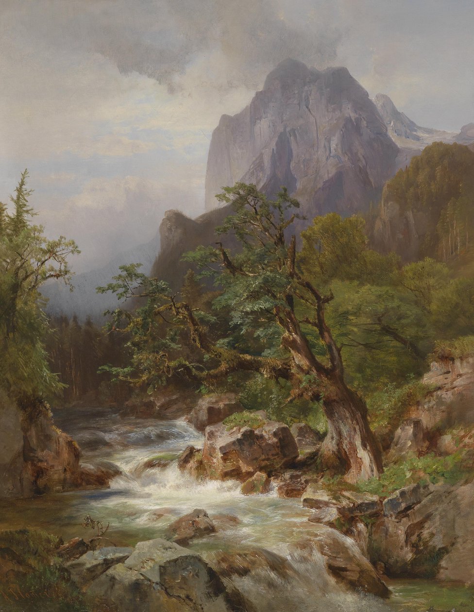 Bospartij met de Hintersee in Beieren door Anna Plommer