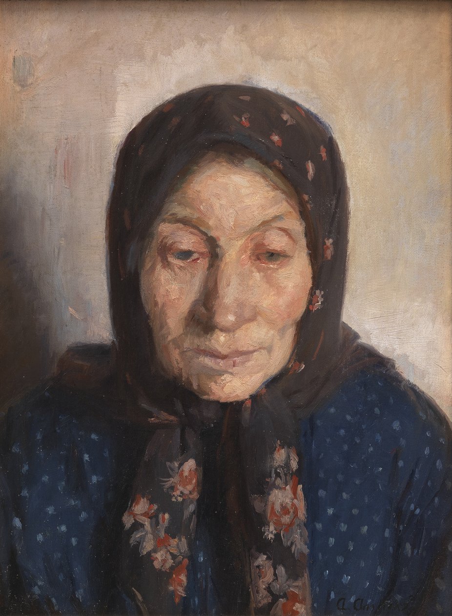 De Vrouw van een Oude Visser door Anna Ancher