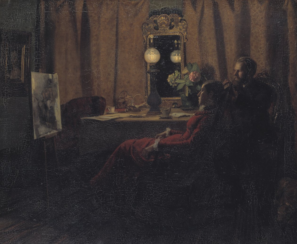 Het werk van de dag beoordelen door Anna Ancher