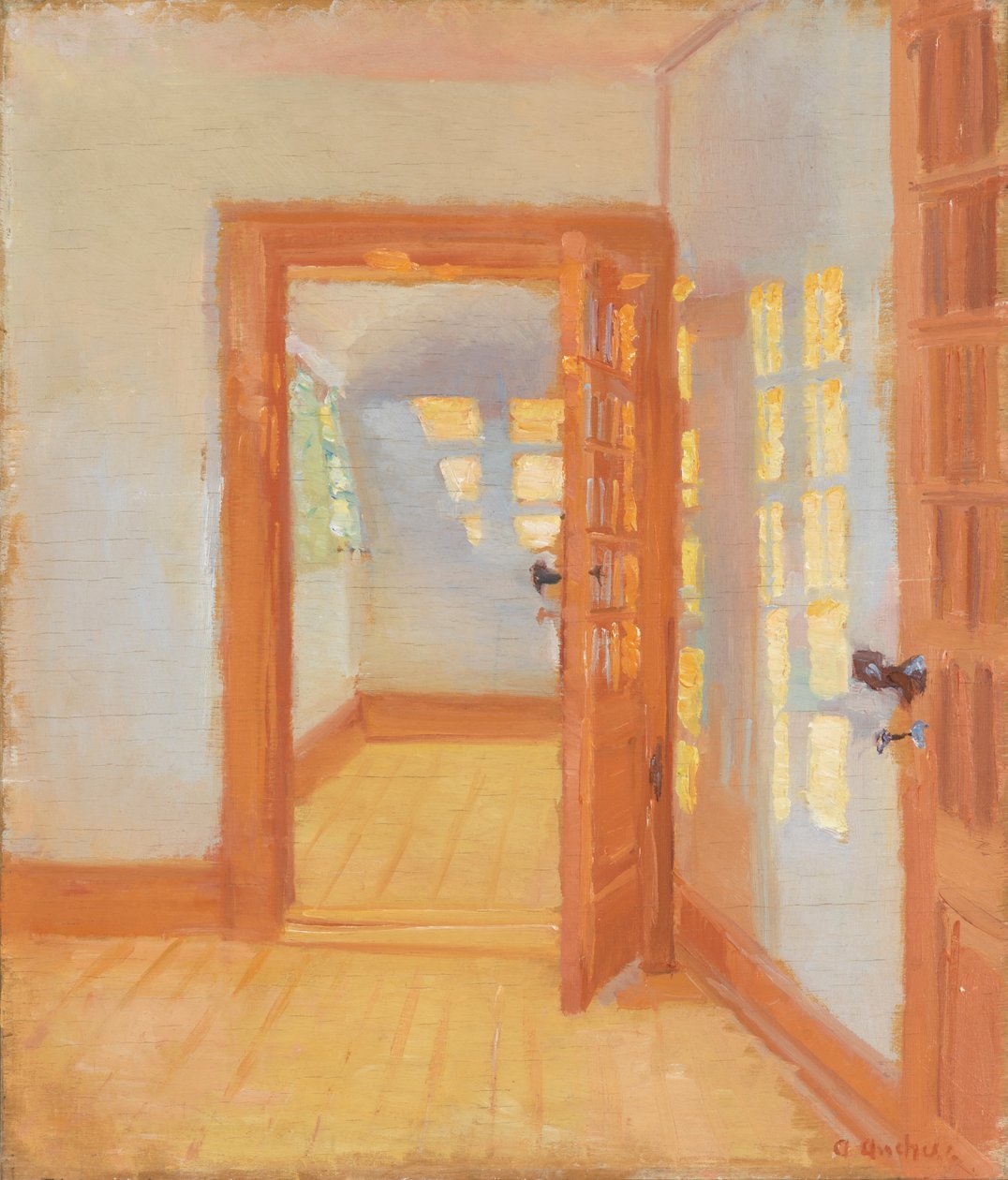 Interieur. Brøndums bijgebouw door Anna Ancher