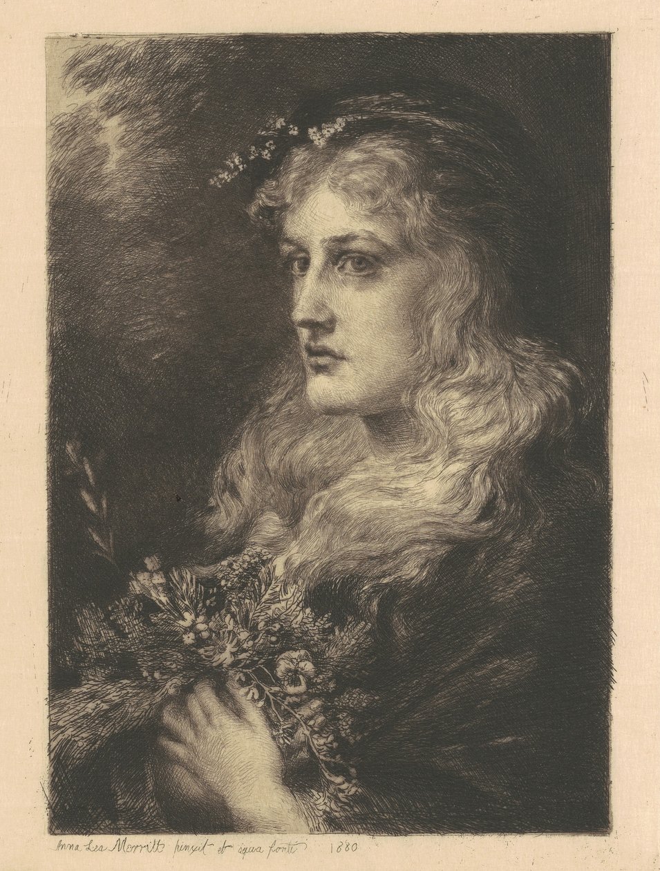 Ophelia door Anna Lea Merritt