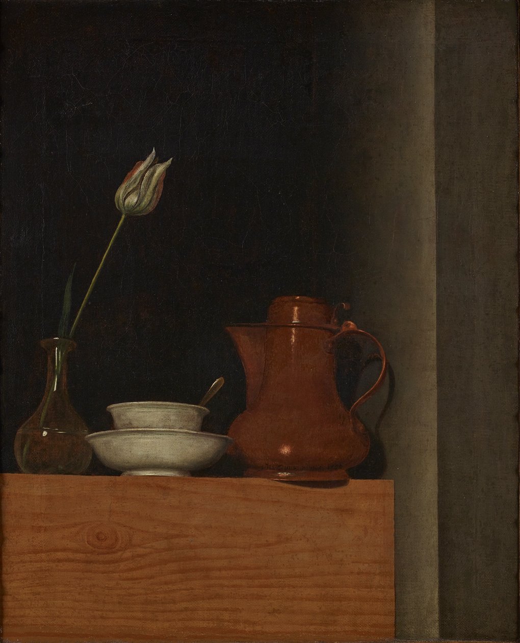 Stilleven met Kruik en Tulp door Anna Maria Punz