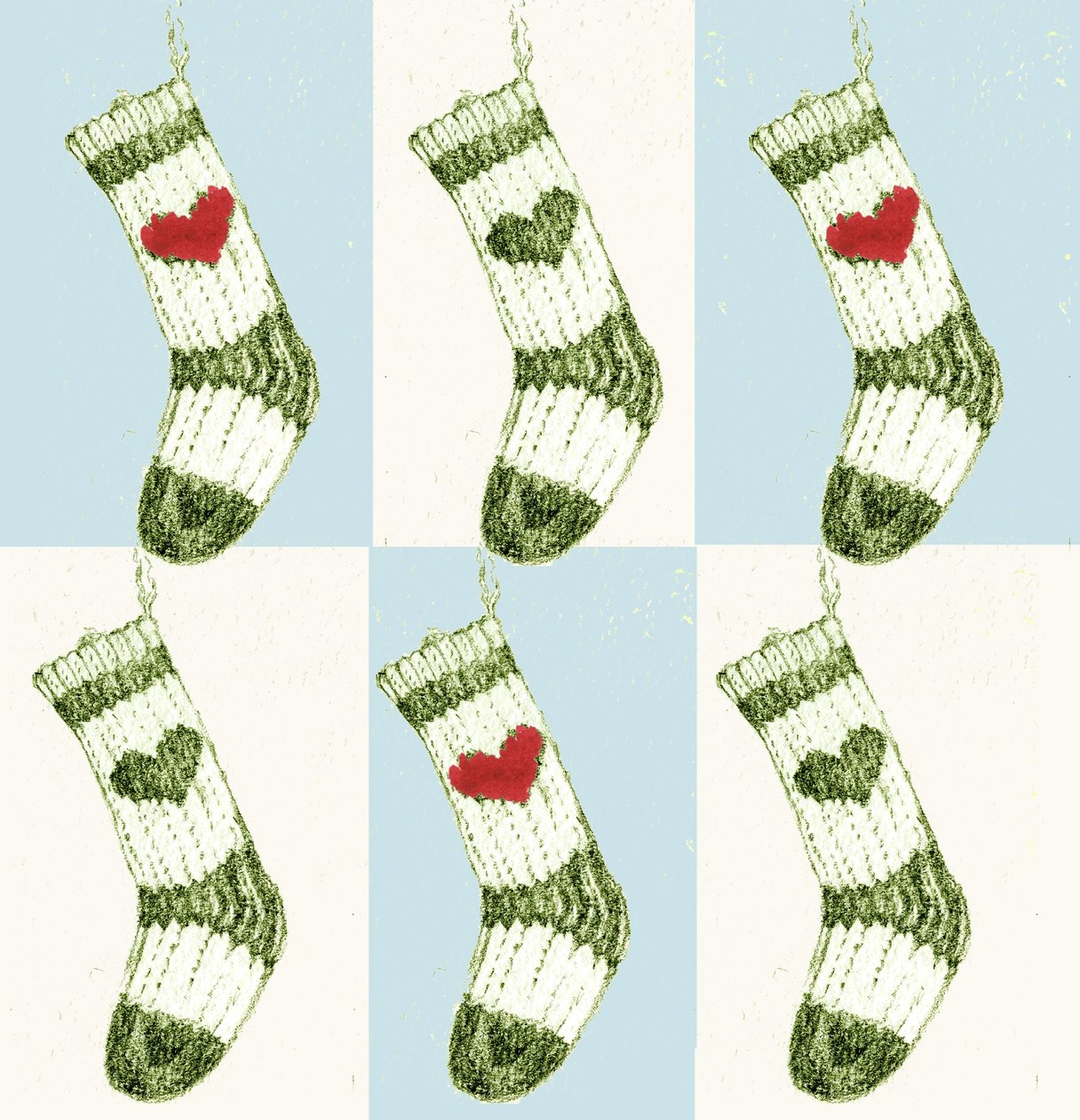 Kerstsok door Anna Platts