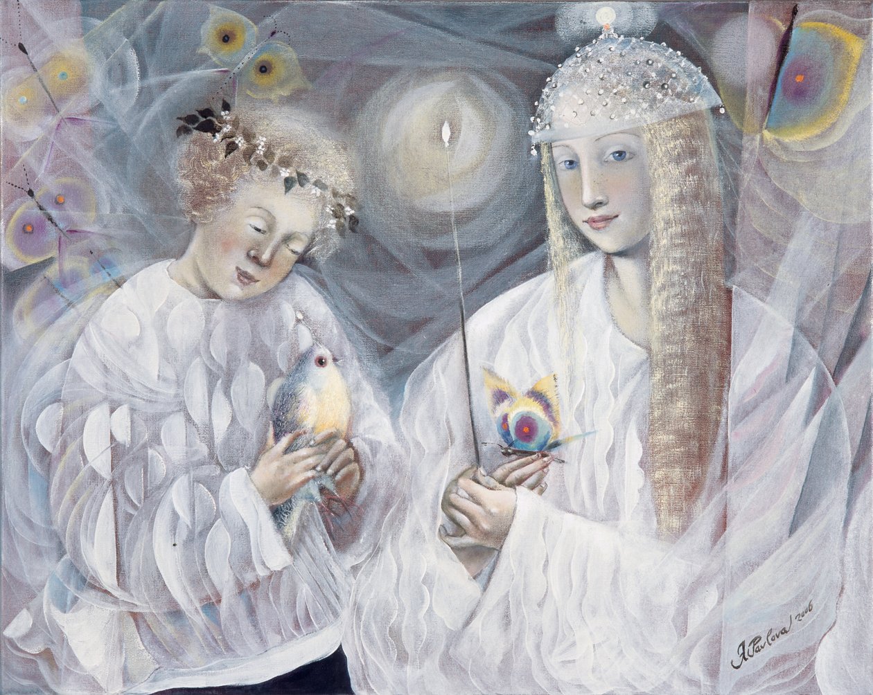 Tweelingen, 2006 (olieverf op Belgisch linnen) door Annael Anelia Pavlova