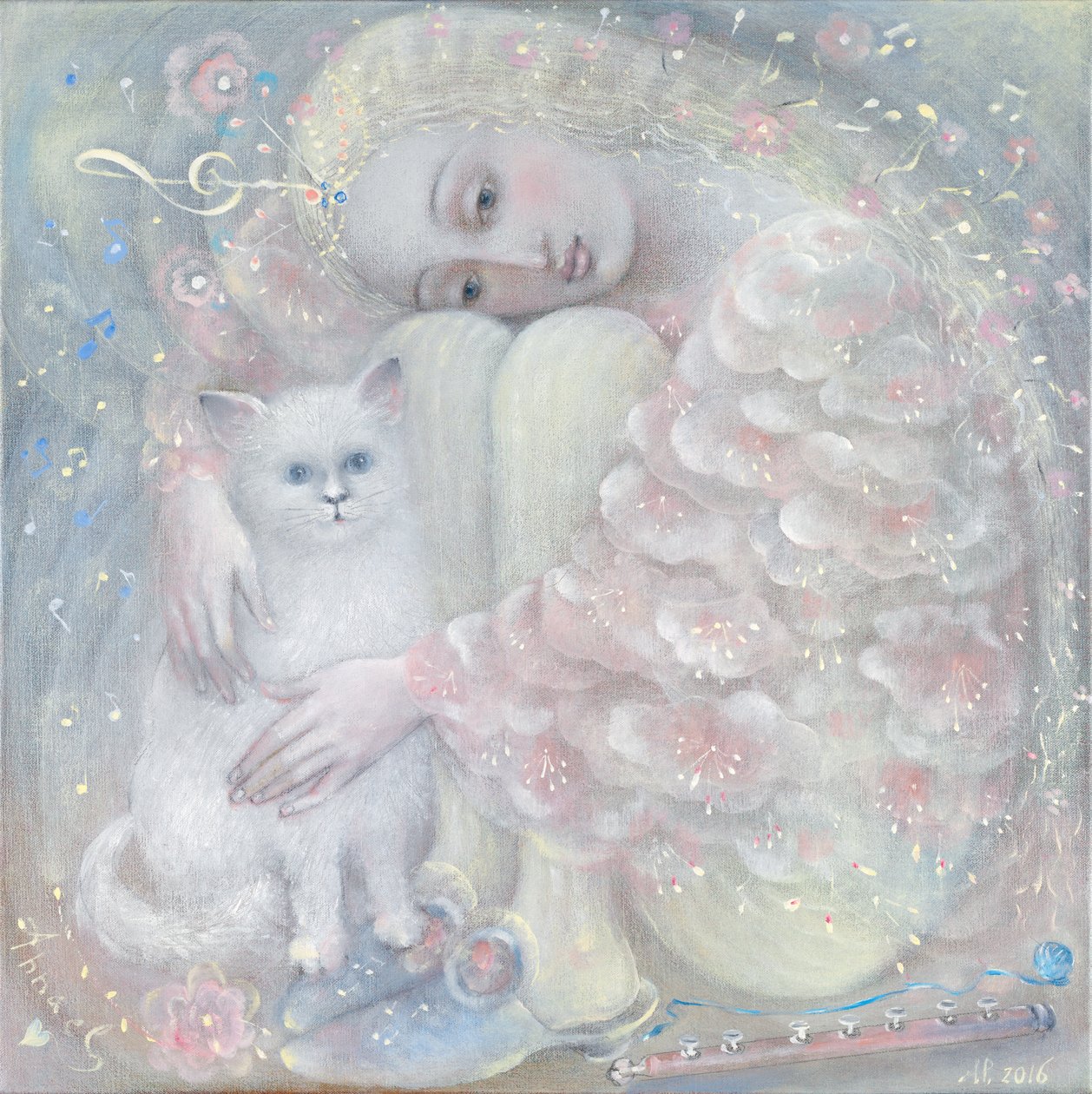 Tederheid, 2016 (olieverf op Belgisch linnen) door Annael Anelia Pavlova