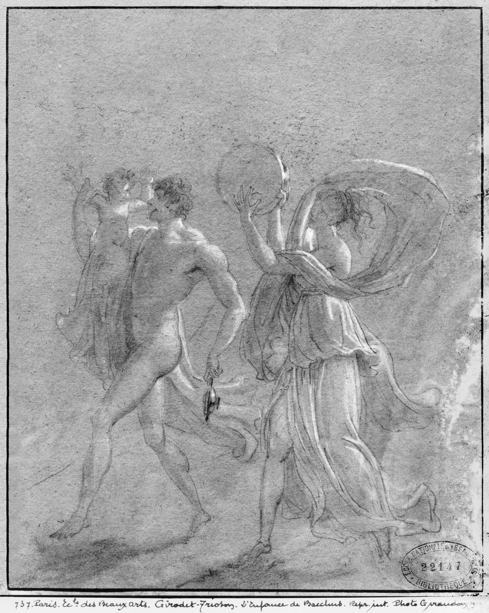 Jeugd van Bacchus door Anne Louis Girodet de Roucy Trioson