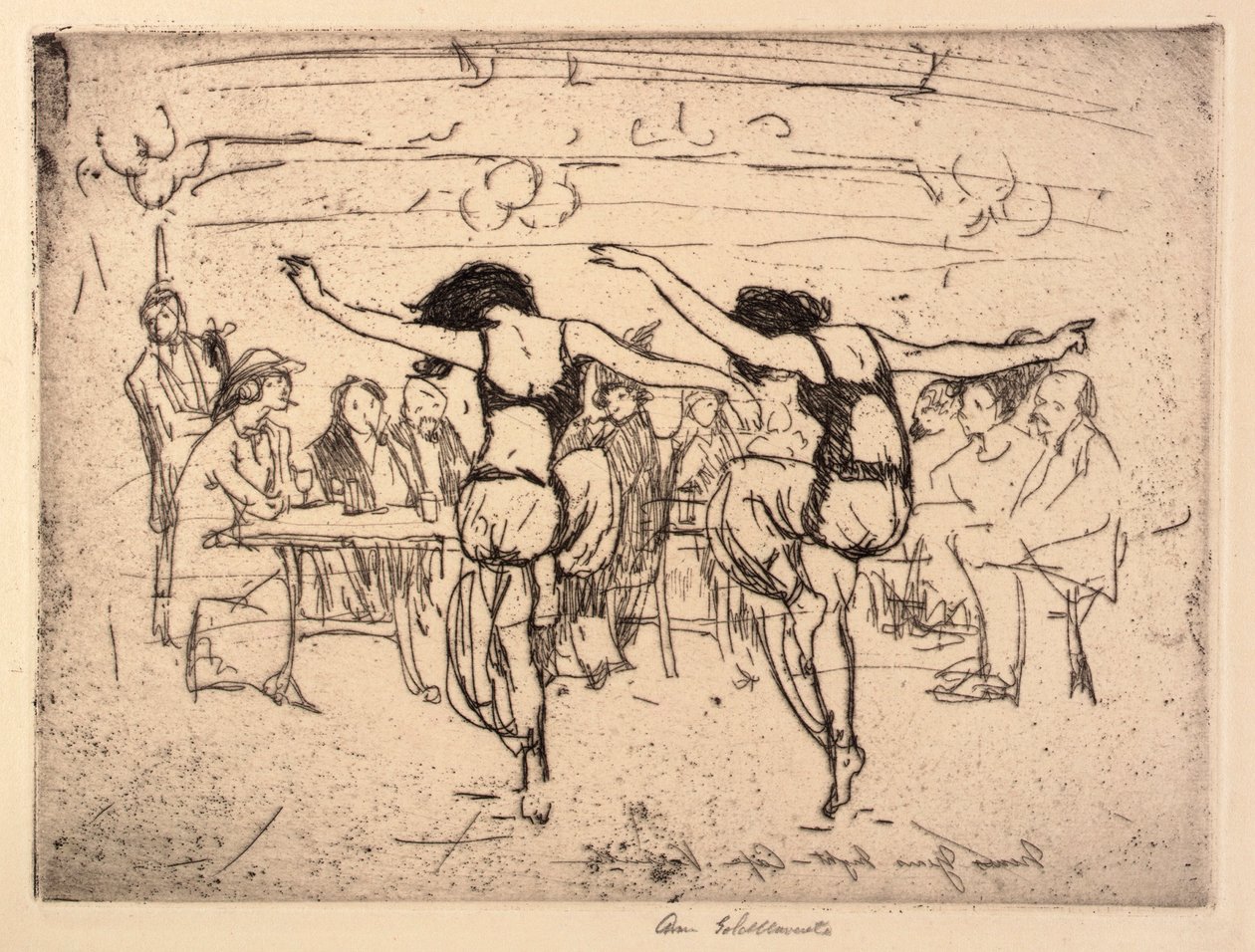 Nieuwjaarsnacht - Café Versaille door Anne Goldthwaite