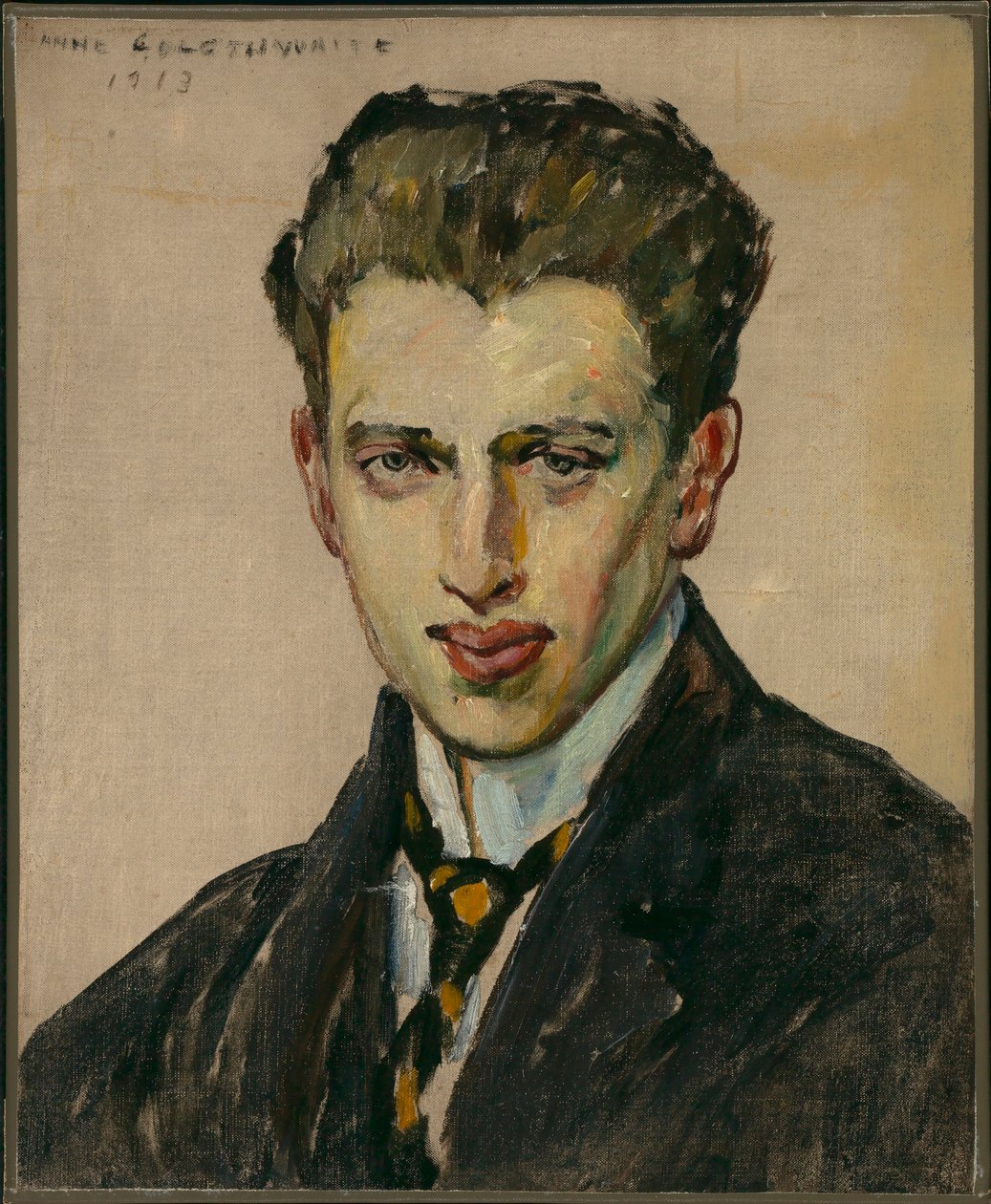 Portret van een jonge man door Anne Goldthwaite