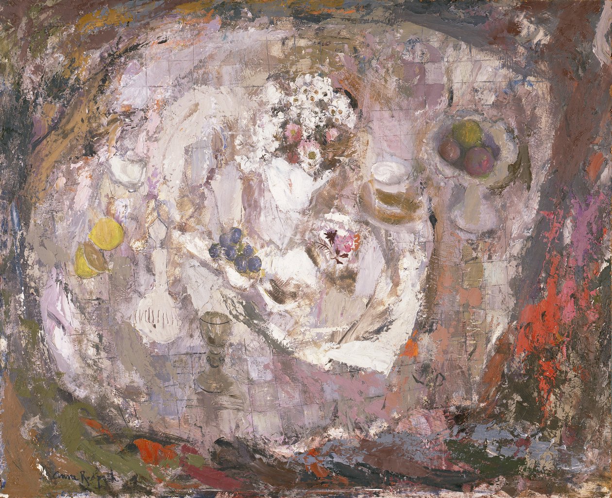 Tafelblad, c.1961 door Anne Redpath