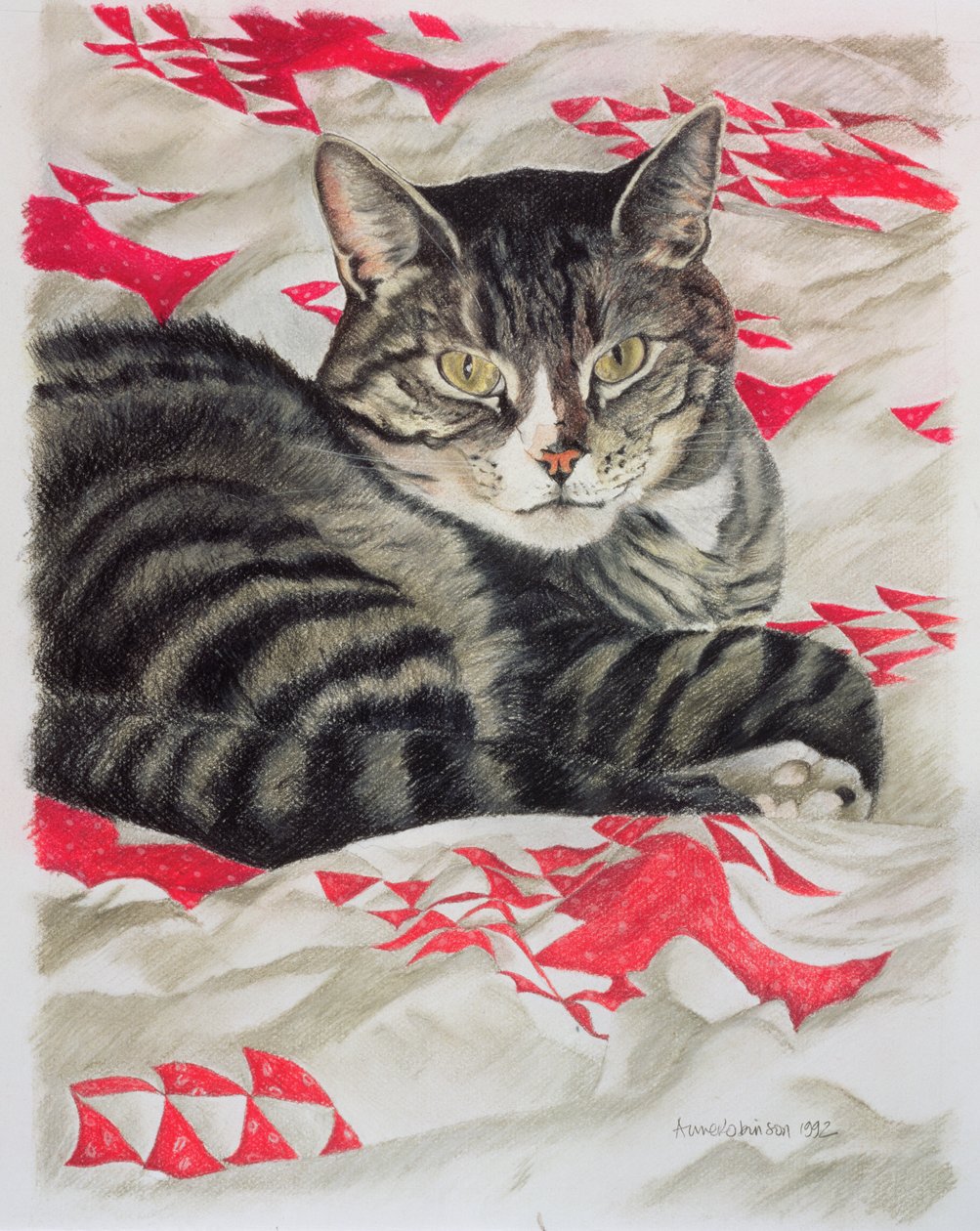 Kat op quilt door Anne Robinson