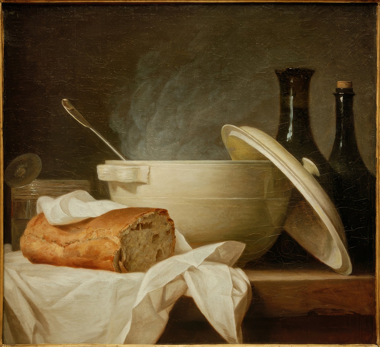 De witte soepterrine door Anne Vallayer Coster