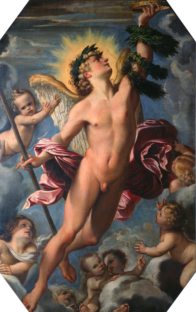 Liefde voor deugd door Annibale Carracci