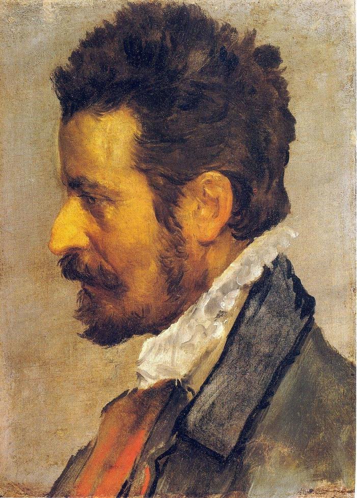 Hoofd van een man door Annibale Carracci