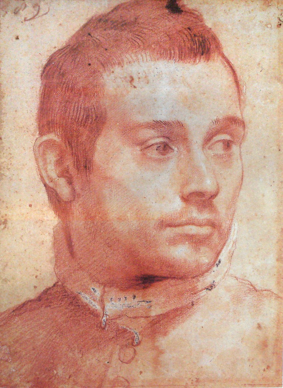 Portret van een man door Annibale Carracci