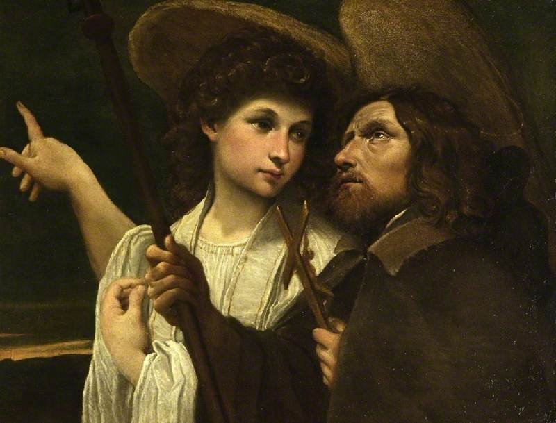 Sint Rochus en de engel door Annibale Carracci