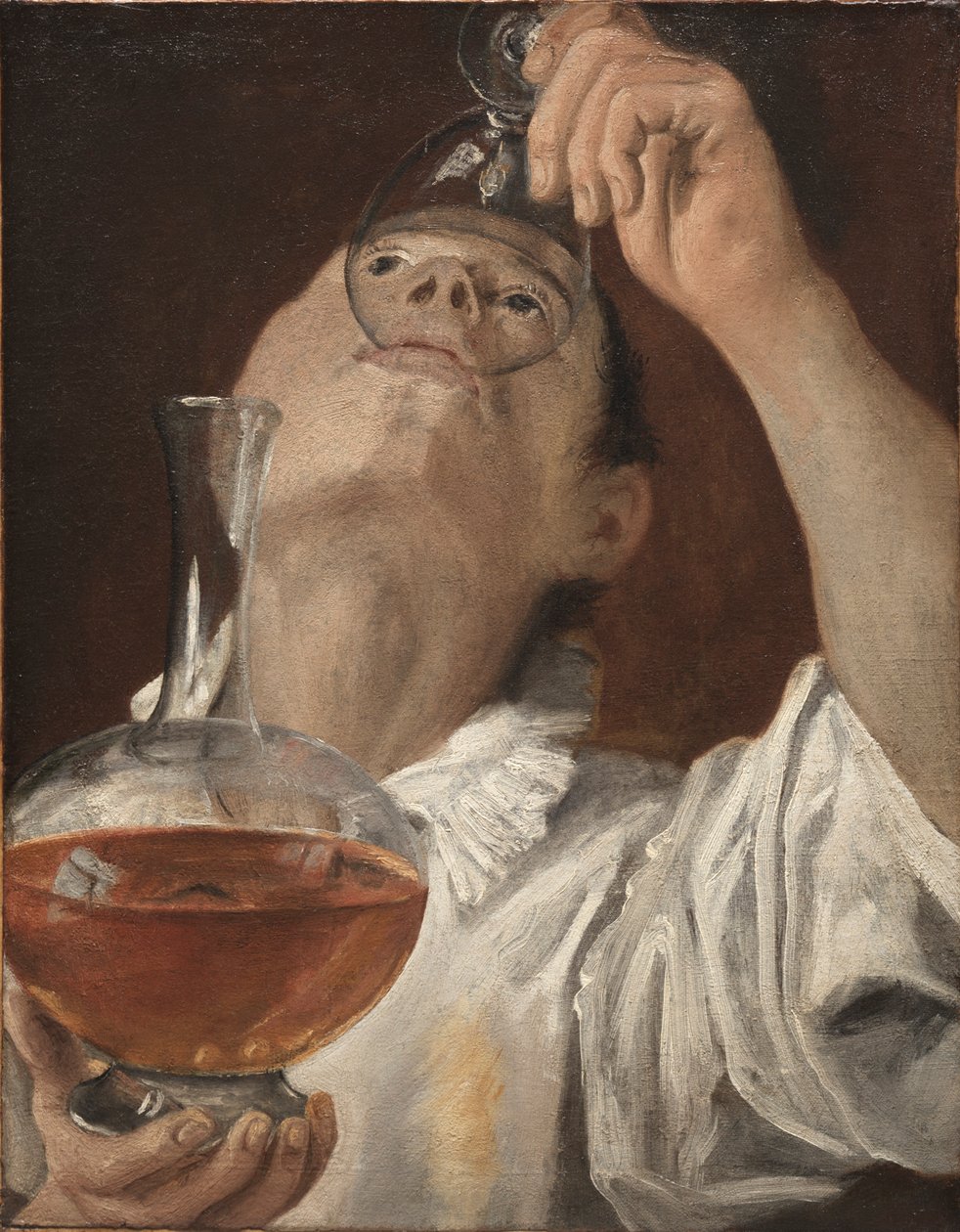 Jongen drinkend door Annibale Carracci