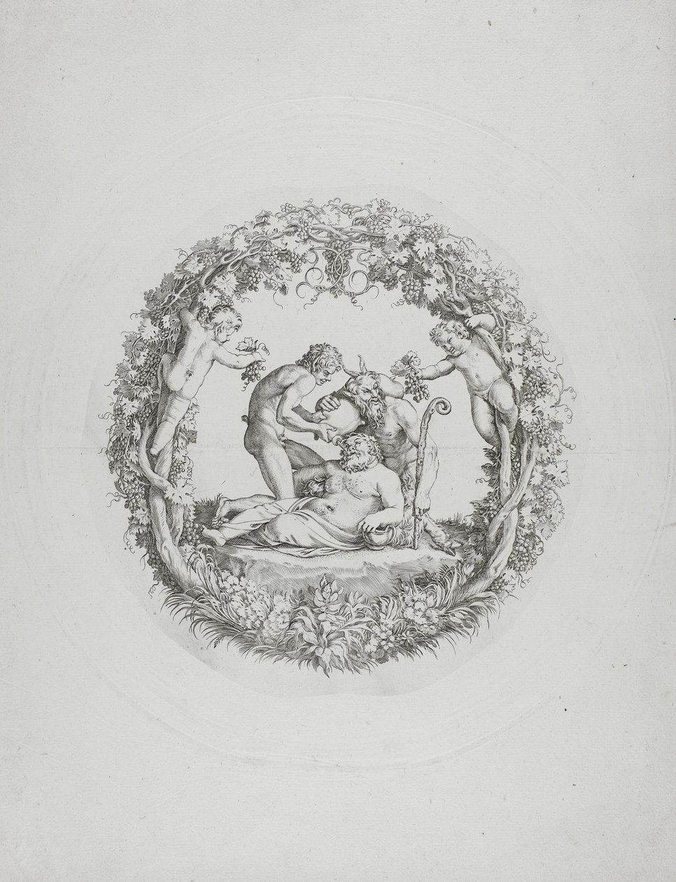 Dronken Silenus (de "Tazza Farnese") door Annibale Carracci