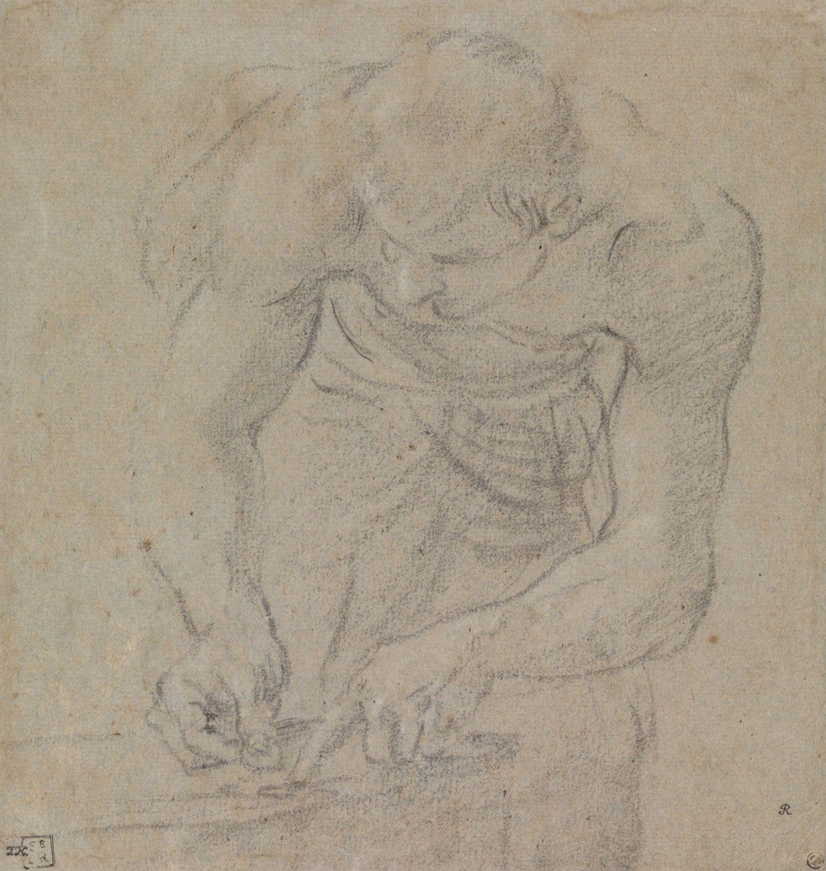 Man die munten telt door Annibale Carracci