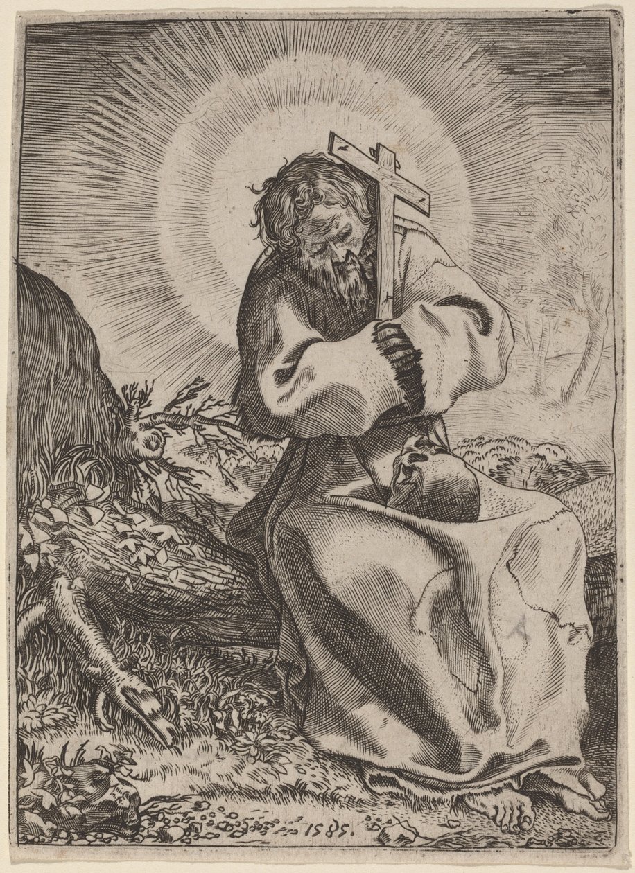 Sint Franciscus van Assisi door Annibale Carracci
